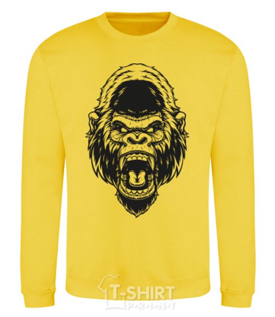Свитшот Злая горилла V.1 Солнечно желтый фото