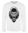 Свитшот Злая горилла V.1 Белый фото