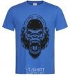Мужская футболка Злая горилла V.1 Ярко-синий фото