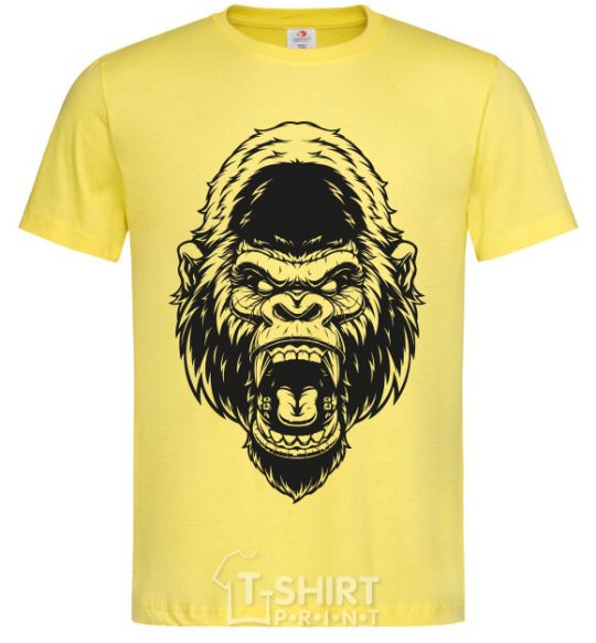 Мужская футболка Злая горилла V.1 Лимонный фото