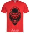 Мужская футболка Злая горилла V.1 Красный фото