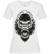 Women's T-shirt Angry gorilla V.1 White фото