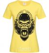 Women's T-shirt Angry gorilla V.1 cornsilk фото