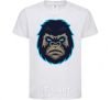 Kids T-shirt Blue gorilla White фото