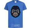 Kids T-shirt Blue gorilla royal-blue фото