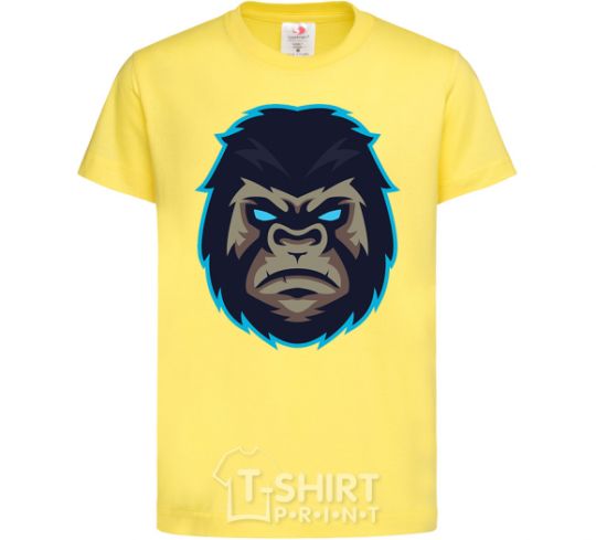 Kids T-shirt Blue gorilla cornsilk фото