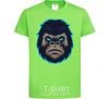 Kids T-shirt Blue gorilla orchid-green фото