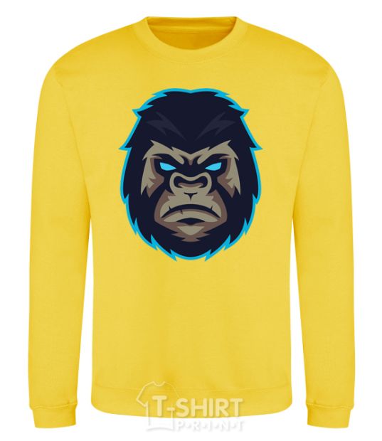 Sweatshirt Blue gorilla yellow фото