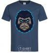 Мужская футболка Голубая горилла Темно-синий фото