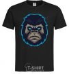 Мужская футболка Голубая горилла Черный фото