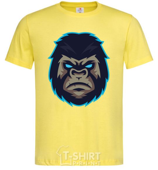 Мужская футболка Голубая горилла Лимонный фото