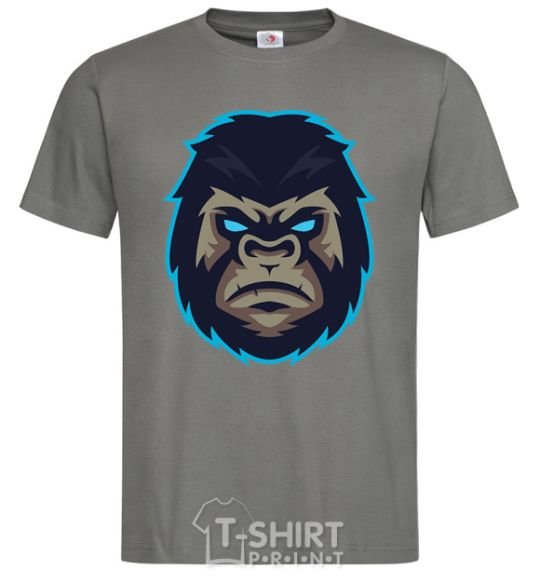Мужская футболка Голубая горилла Графит фото