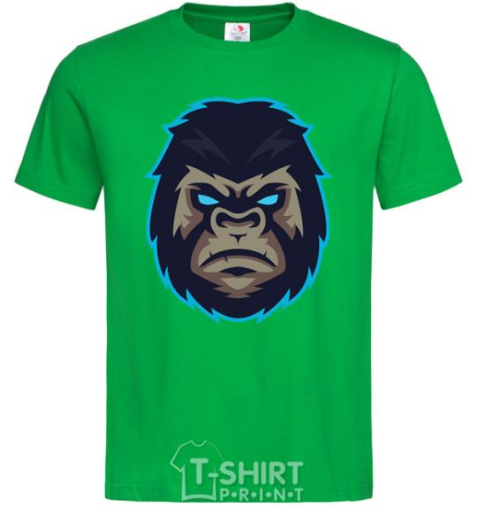 Men's T-Shirt Blue gorilla kelly-green фото