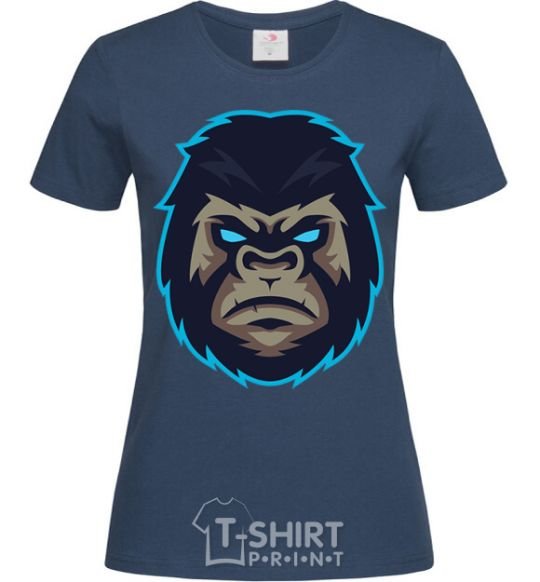 Women's T-shirt Blue gorilla navy-blue фото