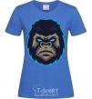 Women's T-shirt Blue gorilla royal-blue фото