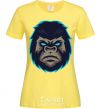 Women's T-shirt Blue gorilla cornsilk фото