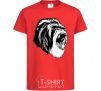 Детская футболка Серая горилла Красный фото