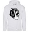 Men`s hoodie The gray gorilla sport-grey фото
