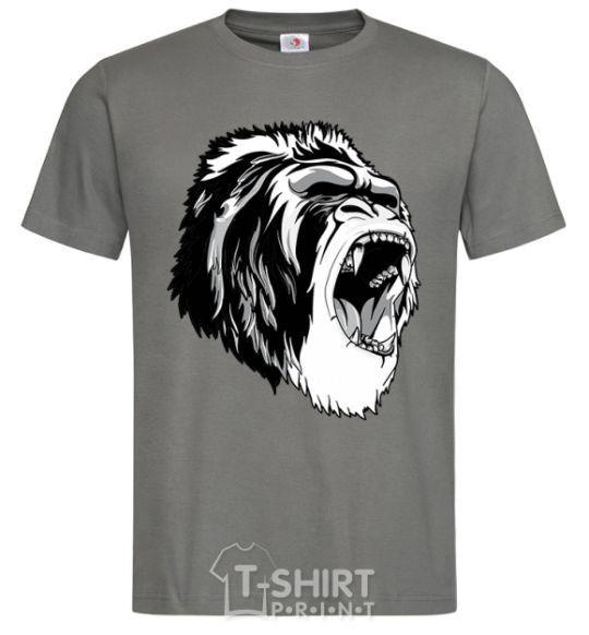 Men's T-Shirt The gray gorilla dark-grey фото