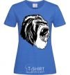 Women's T-shirt The gray gorilla royal-blue фото