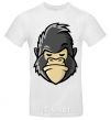 Men's T-Shirt A disgruntled gorilla White фото