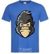 Мужская футболка Недовольная горилла Ярко-синий фото