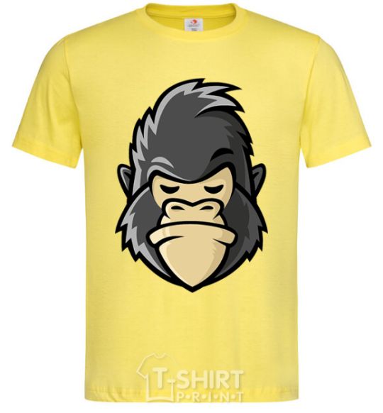 Мужская футболка Недовольная горилла Лимонный фото