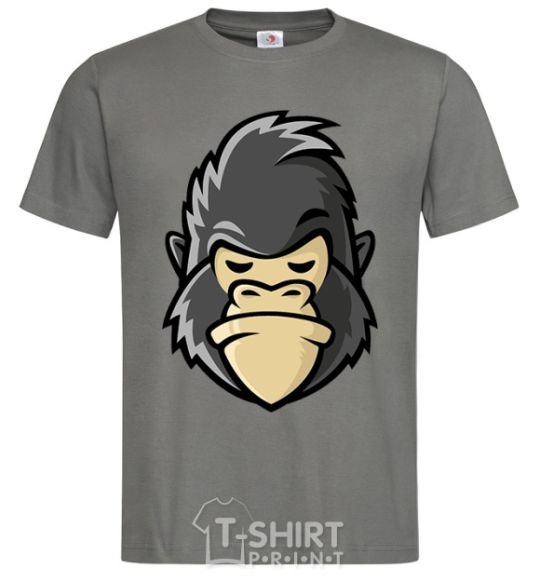 Мужская футболка Недовольная горилла Графит фото