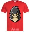 Men's T-Shirt A disgruntled gorilla red фото