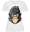 Women's T-shirt A disgruntled gorilla White фото