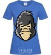 Women's T-shirt A disgruntled gorilla royal-blue фото