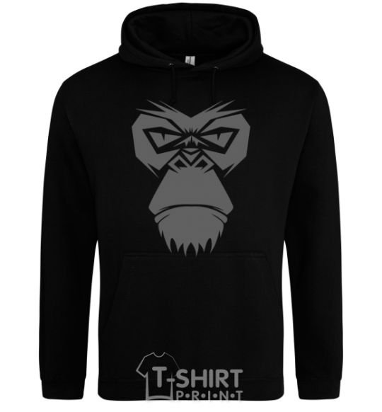 Men`s hoodie Gorilla face black фото