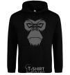 Men`s hoodie Gorilla face black фото