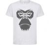 Kids T-shirt Gorilla face White фото