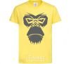 Kids T-shirt Gorilla face cornsilk фото