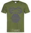 Men's T-Shirt Gorilla face millennial-khaki фото