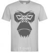 Men's T-Shirt Gorilla face grey фото
