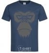 Men's T-Shirt Gorilla face navy-blue фото