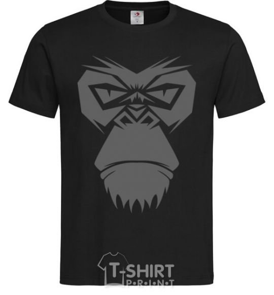 Men's T-Shirt Gorilla face black фото