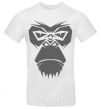 Men's T-Shirt Gorilla face White фото