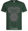Men's T-Shirt Gorilla face bottle-green фото