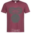 Men's T-Shirt Gorilla face burgundy фото