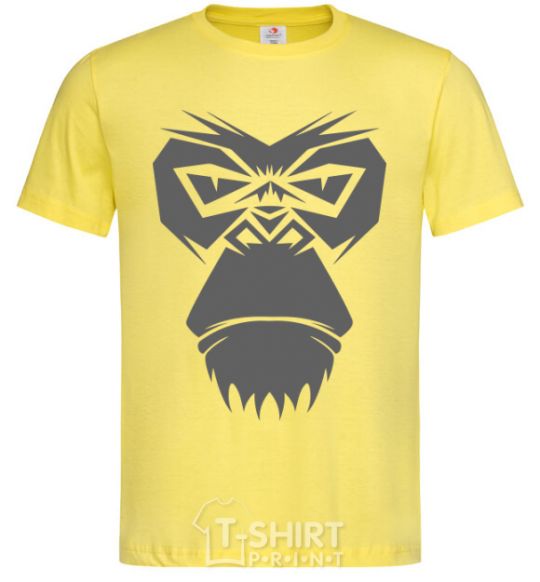 Men's T-Shirt Gorilla face cornsilk фото