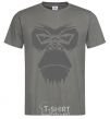 Men's T-Shirt Gorilla face dark-grey фото