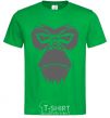 Men's T-Shirt Gorilla face kelly-green фото
