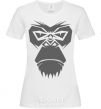 Women's T-shirt Gorilla face White фото