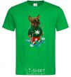 Men's T-Shirt Бульдог на лыжах kelly-green фото