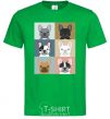 Men's T-Shirt Bulldog popart kelly-green фото