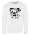 Sweatshirt Sad bulldog White фото