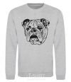 Sweatshirt Sad bulldog sport-grey фото